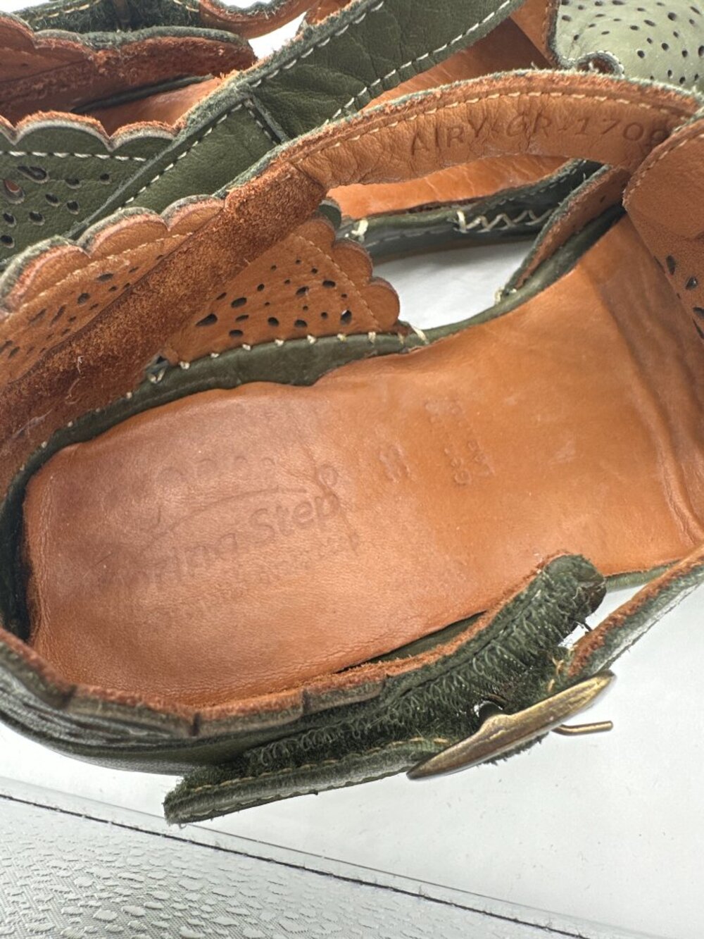 Spring Step Patrizia Airy Wedges Green Women's 38 - Picture 7 of 7